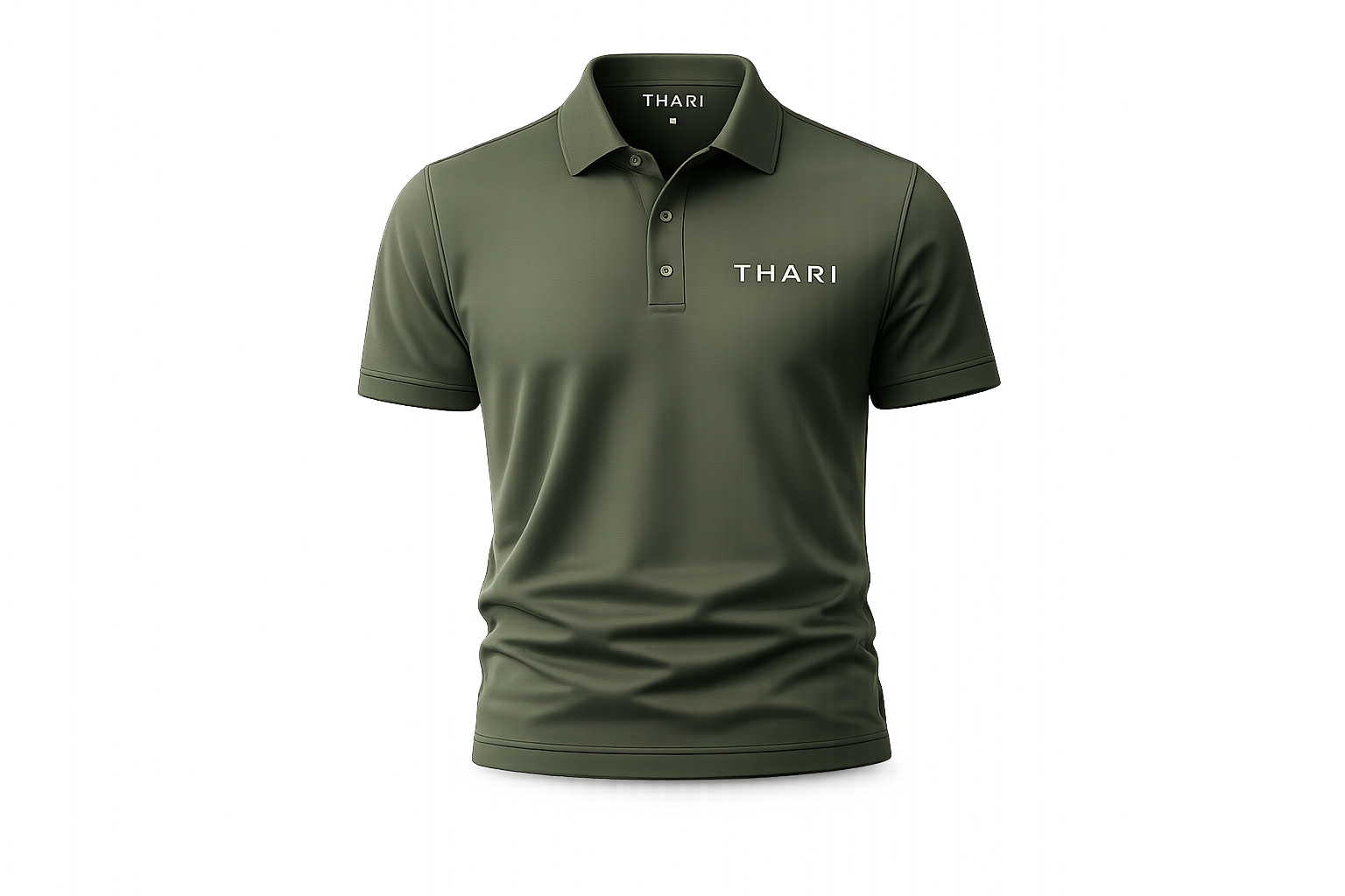 THARI Olive Polo